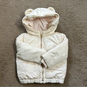 Baby Burberry Cream Star Pattern Jacket 2 Y